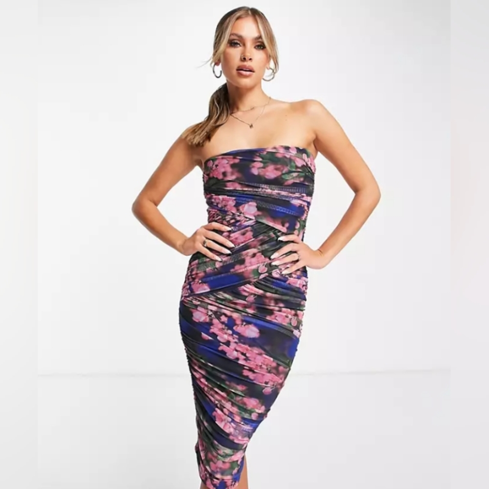 🌺 Watercolor Floral Print Dress 🌺